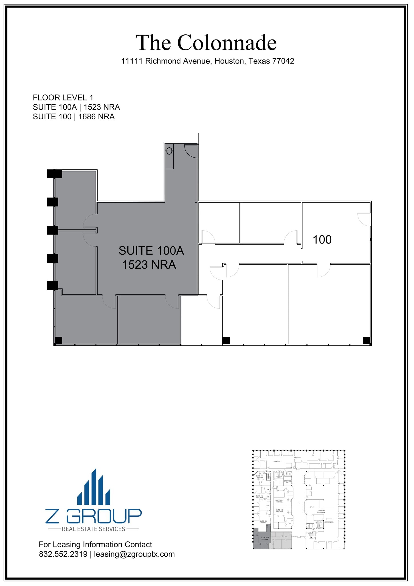 11111 Richmond Ave, Houston, TX for lease Site Plan- Image 1 of 1