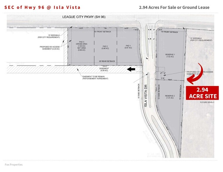 Hwy 96 & Isla Vista, League City, TX for sale - Building Photo - Image 3 of 3