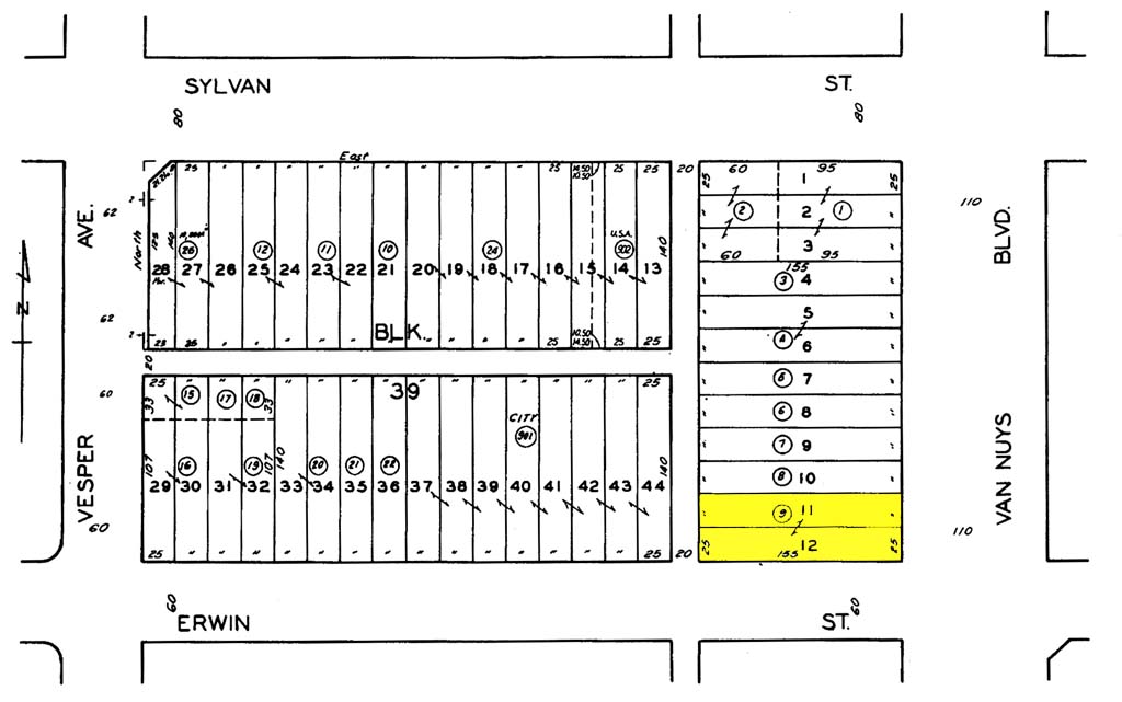 6251-6255 Van Nuys Blvd, Van Nuys, CA for sale Plat Map- Image 1 of 1