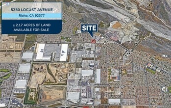 5250 Locust Ave, Rialto, CA - AERIAL  map view