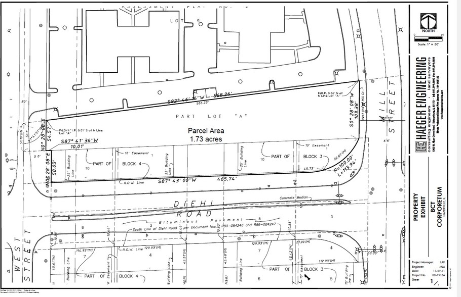 Diehl Rd & Mill St, Naperville, IL for sale - Plat Map - Image 2 of 2