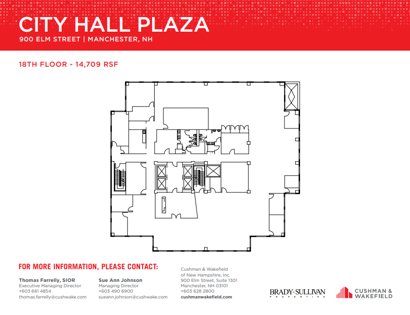 900 Elm St, Manchester, NH for lease Floor Plan- Image 1 of 1