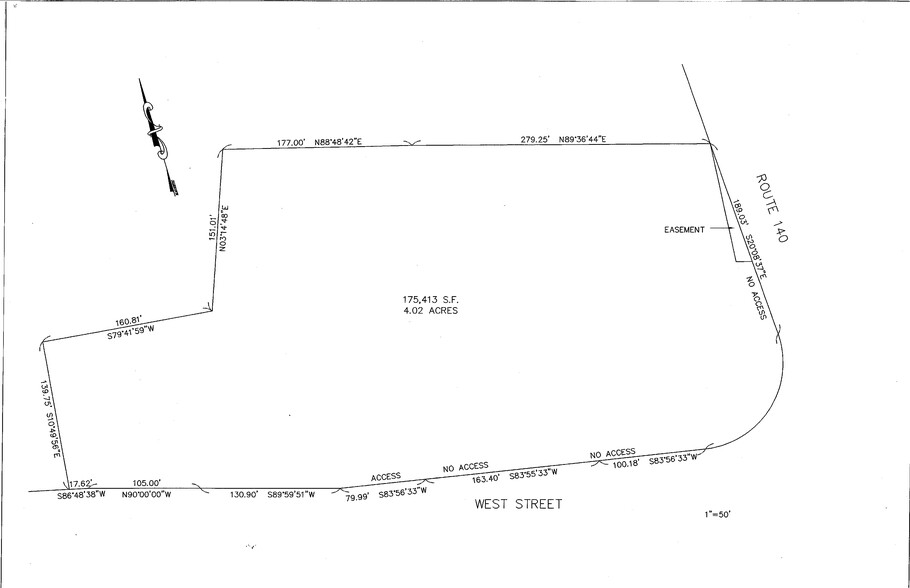 375-401 West St, Mansfield, MA for sale - Plat Map - Image 1 of 1