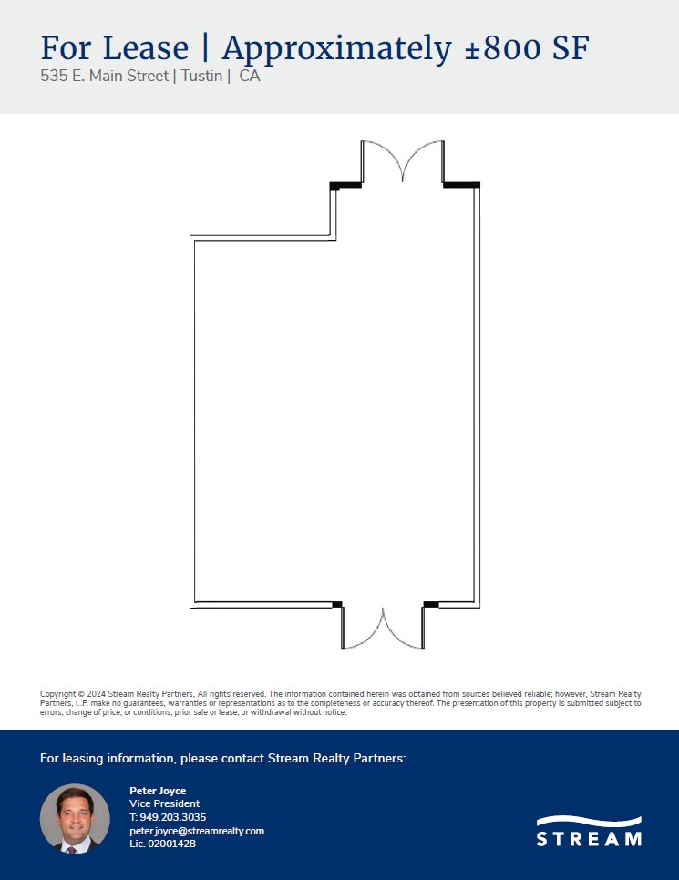 535 E Main St, Tustin, CA for lease Floor Plan- Image 1 of 1