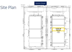 902-910 Gemini, Houston, TX for lease Site Plan- Image 2 of 2
