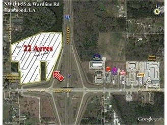 NW Quadrant Of I-55 & Wardline Rd, Hammond, LA for sale - Building Photo - Image 1 of 1