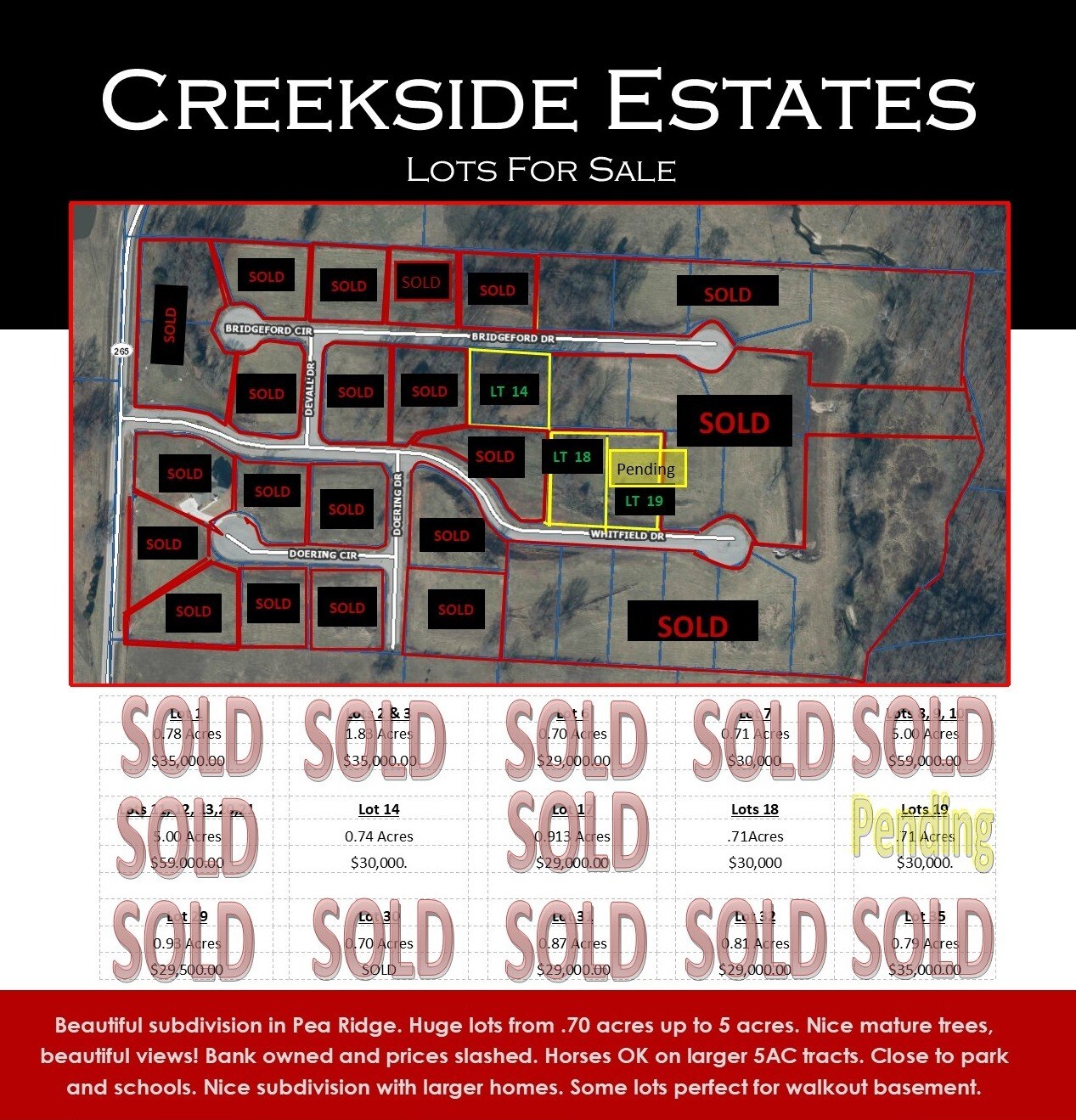 Creekside Ests, Pea Ridge, AR for sale Other- Image 1 of 1