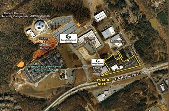 850 NE Collins Hill Rd, Lawrenceville, GA - aerial  map view