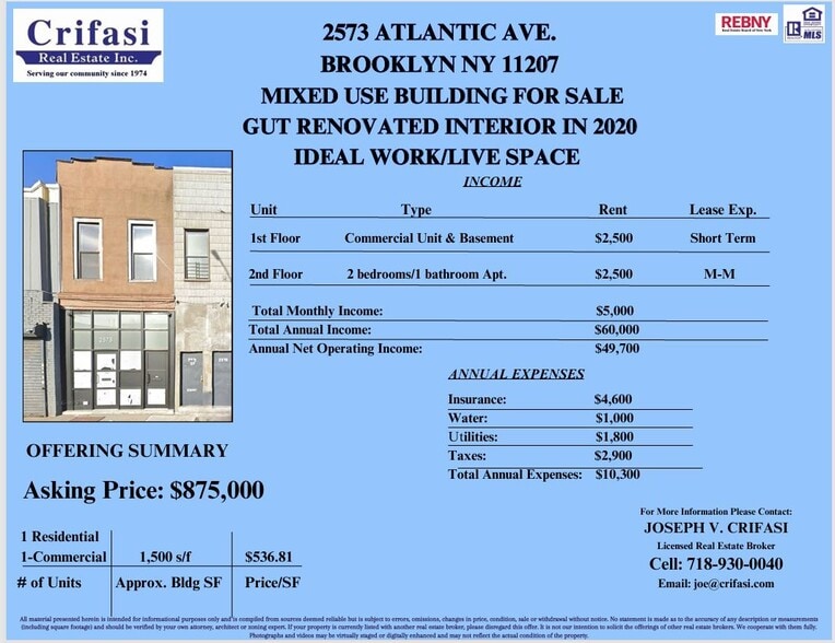 2573 Atlantic Ave, Brooklyn, NY for sale - Building Photo - Image 2 of 12