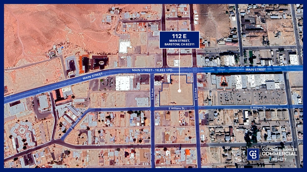 112 E Main St, Barstow, CA for sale - Aerial - Image 2 of 5