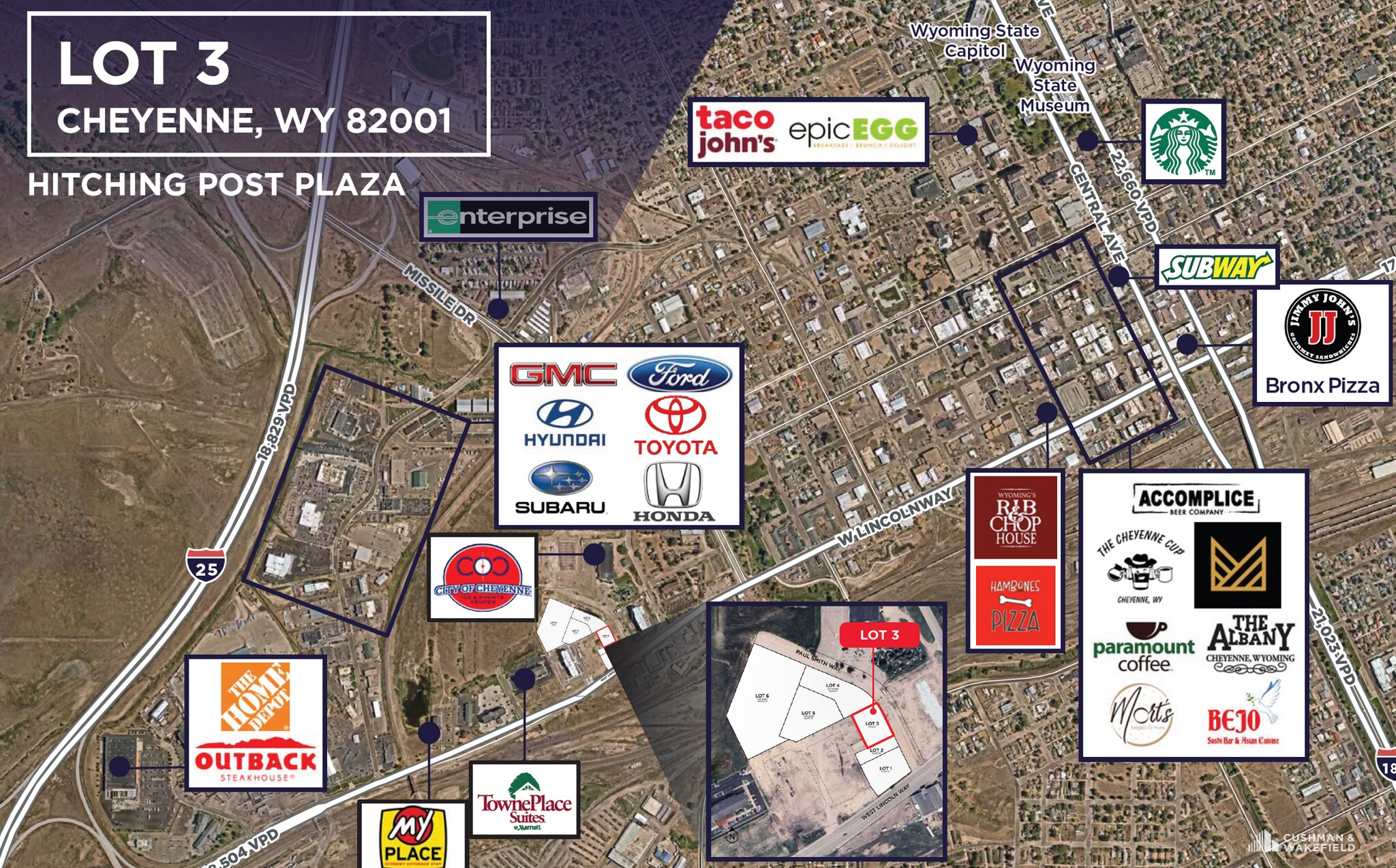 Hitching Post Plaza, Cheyenne, WY for sale Plat Map- Image 1 of 1