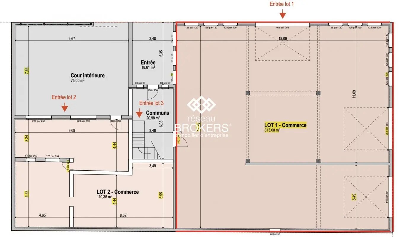 Retail in Avignon for lease Floor Plan- Image 1 of 3