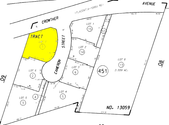 511 Cameron St, Placentia, CA for lease - Plat Map - Image 2 of 4