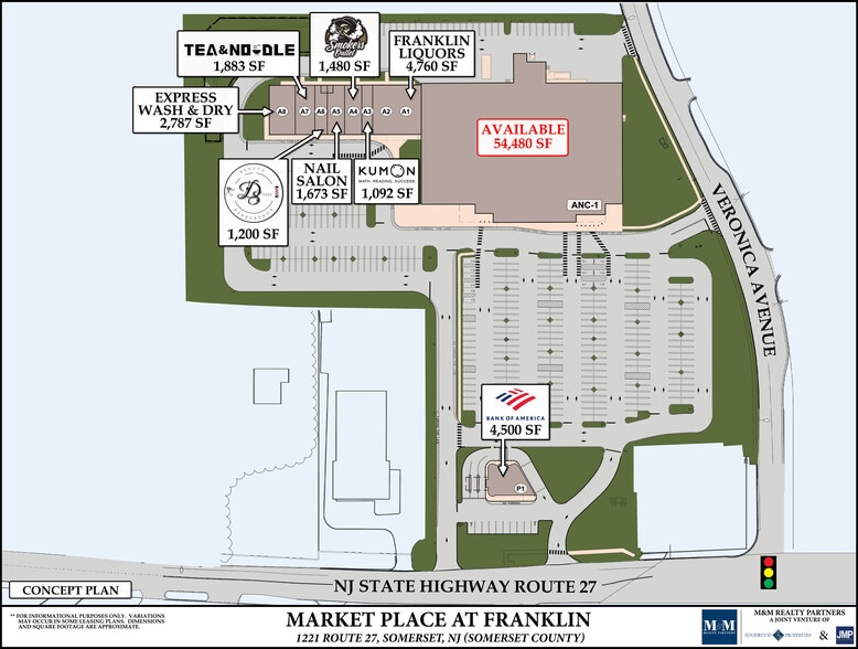 State Highway 27, Somerset, NJ for lease - Site Plan - Image 2 of 11
