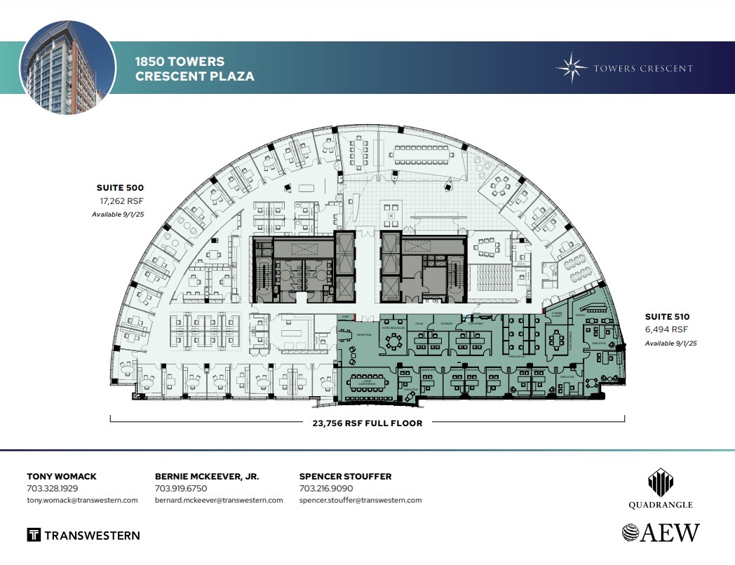 1850 Towers Crescent Plz, Vienna, VA for lease Floor Plan- Image 1 of 1