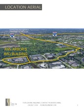 880 Technology Dr, Ann Arbor, MI for lease Aerial- Image 1 of 9