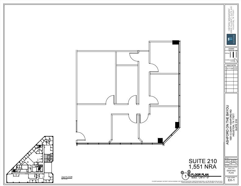 1001 S Dairy Ashford Rd, Houston, TX for lease Floor Plan- Image 1 of 1