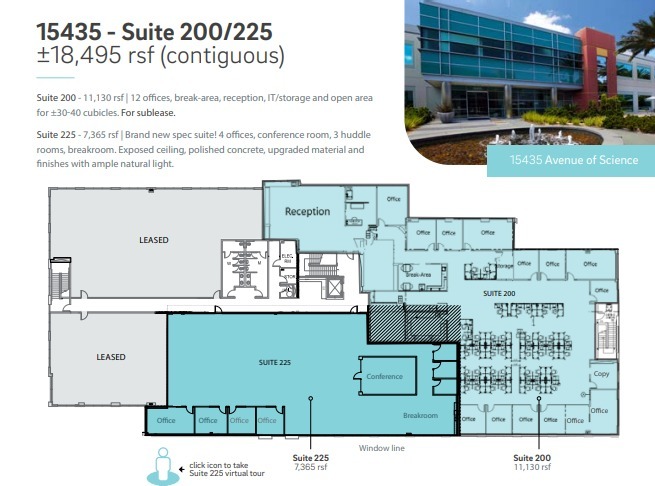 15378 Avenue of Science, San Diego, CA for lease Floor Plan- Image 1 of 1