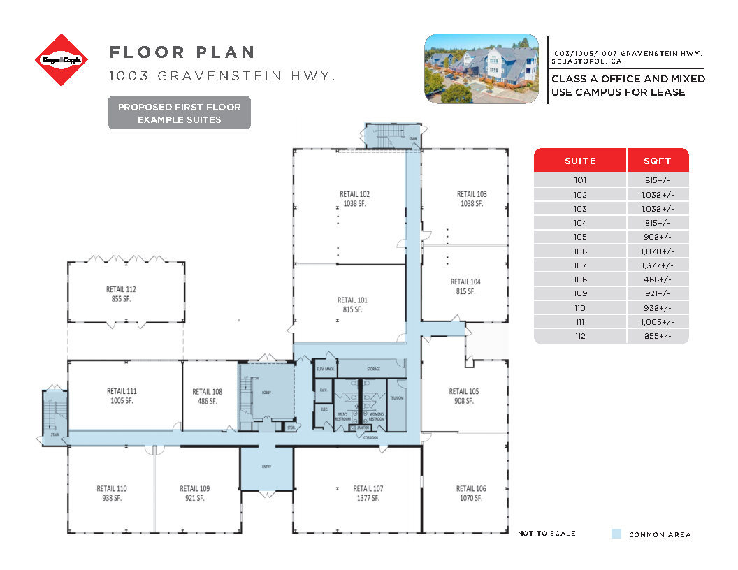 1003 Gravenstein Hwy, Sebastopol, CA for lease Floor Plan- Image 1 of 1
