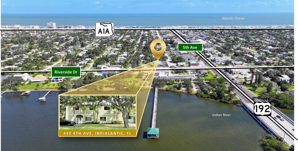 442 4th Ave, Indialantic, FL for lease - Aerial - Image 1 of 33
