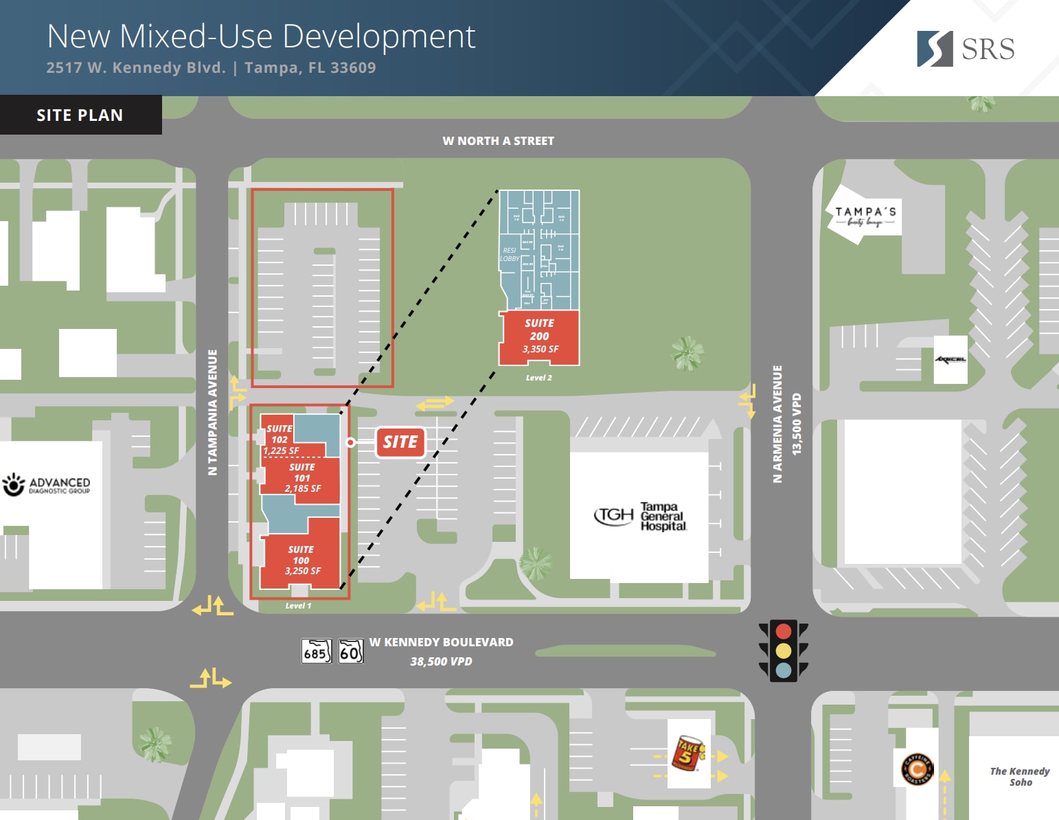 2517 W Kennedy Blvd, Tampa, FL for lease Site Plan- Image 1 of 1