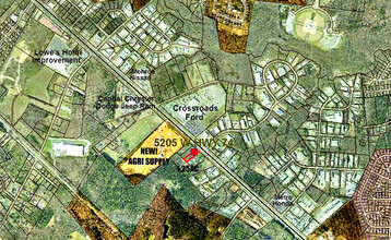 5205 W Highway 74, Monroe, NC - aerial  map view