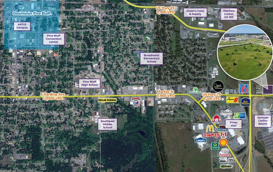 U.S. Highway 79, Pine Bluff, AR for sale - Building Photo - Image 3 of 8