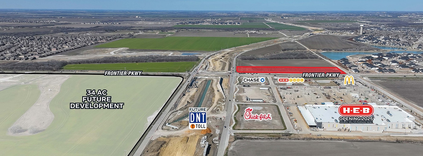 NEQ Frontier & DNT, Prosper, TX for lease Building Photo- Image 1 of 2