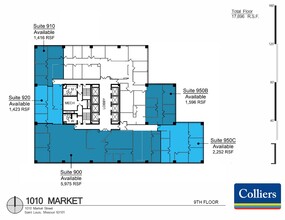 1010 Market St, Saint Louis, MO for lease Floor Plan- Image 1 of 1