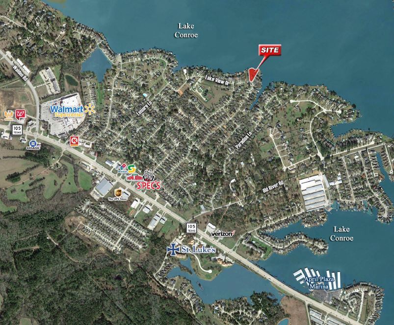 Lake Conroe Waterfront, Montgomery, TX for sale Aerial- Image 1 of 1