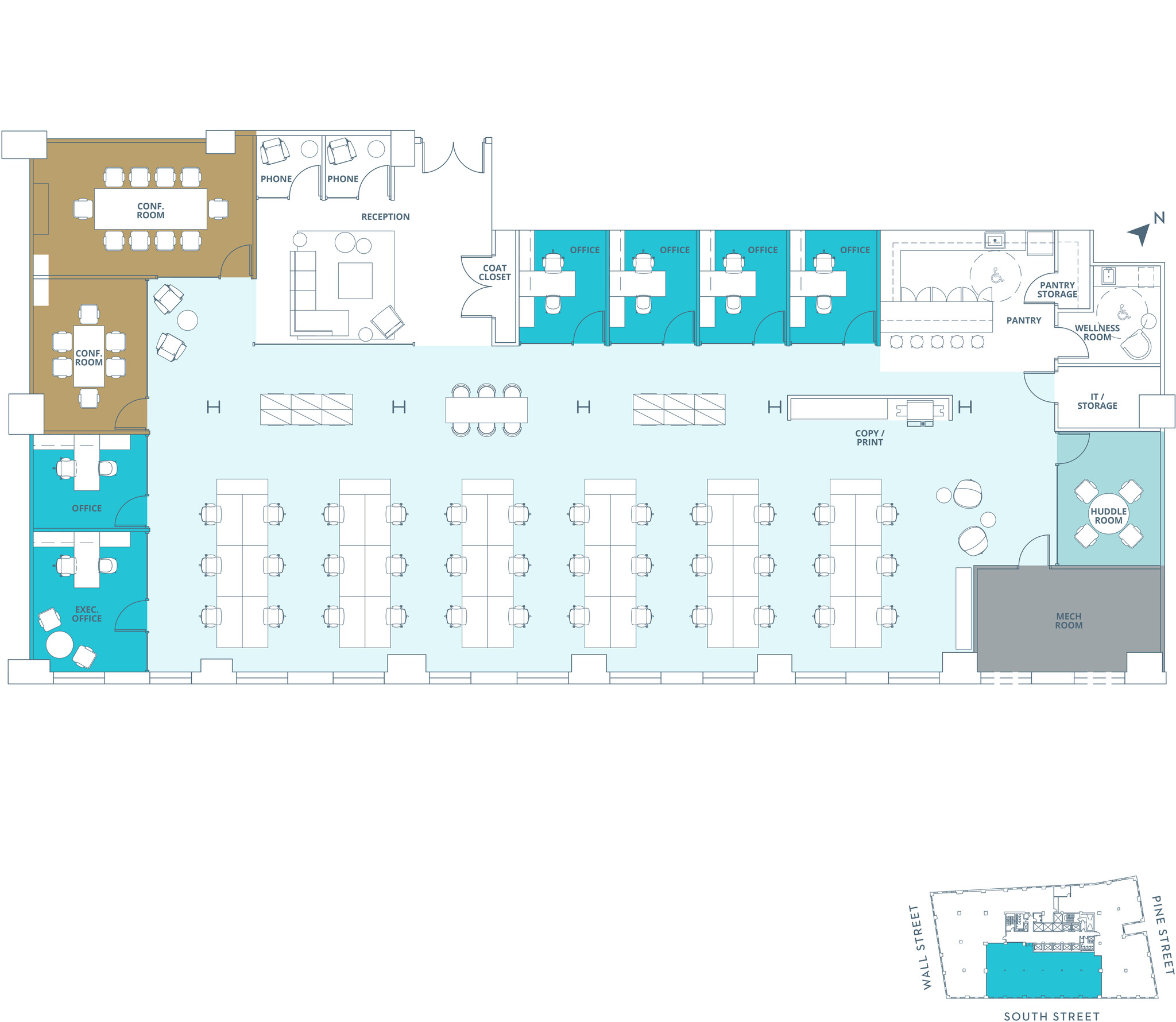 120 Wall St, New York, NY for lease Floor Plan- Image 1 of 6