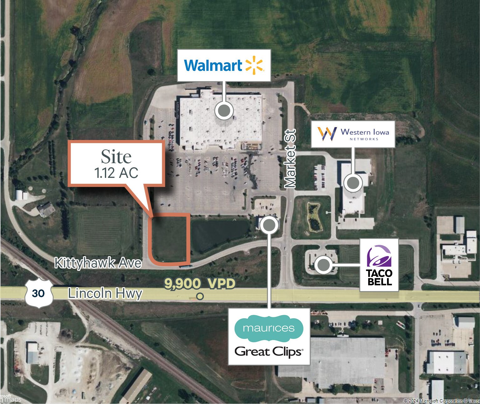 2014 Kitty Hawk Ave, Carroll, IA for sale Aerial- Image 1 of 1