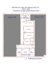 3960 FM 2181, Hickory Creek, TX for lease Floor Plan- Image 1 of 1