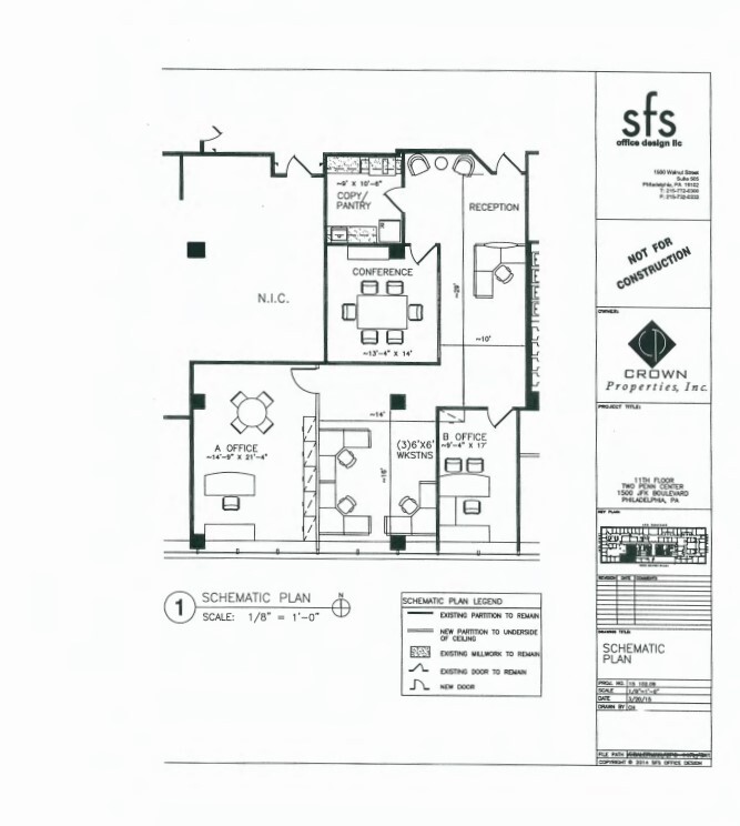 1500 John F Kennedy Blvd, Philadelphia, PA for lease Floor Plan- Image 1 of 1