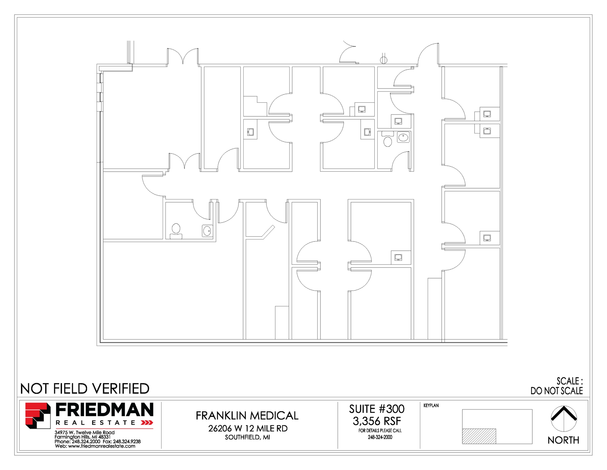 26206 W 12 Mile Rd, Southfield, MI for lease Floor Plan- Image 1 of 1