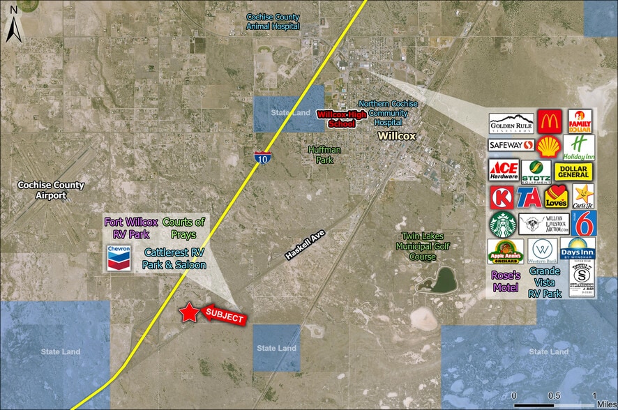 2054 Haskell Avenue, Willcox, AZ for sale - Aerial - Image 2 of 4