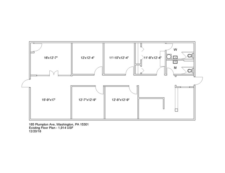 175 Plumpton Ave, Washington, PA for lease - Floor Plan - Image 3 of 4