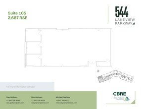 544 Lakeview Pky, Vernon Hills, IL for lease Floor Plan- Image 1 of 2