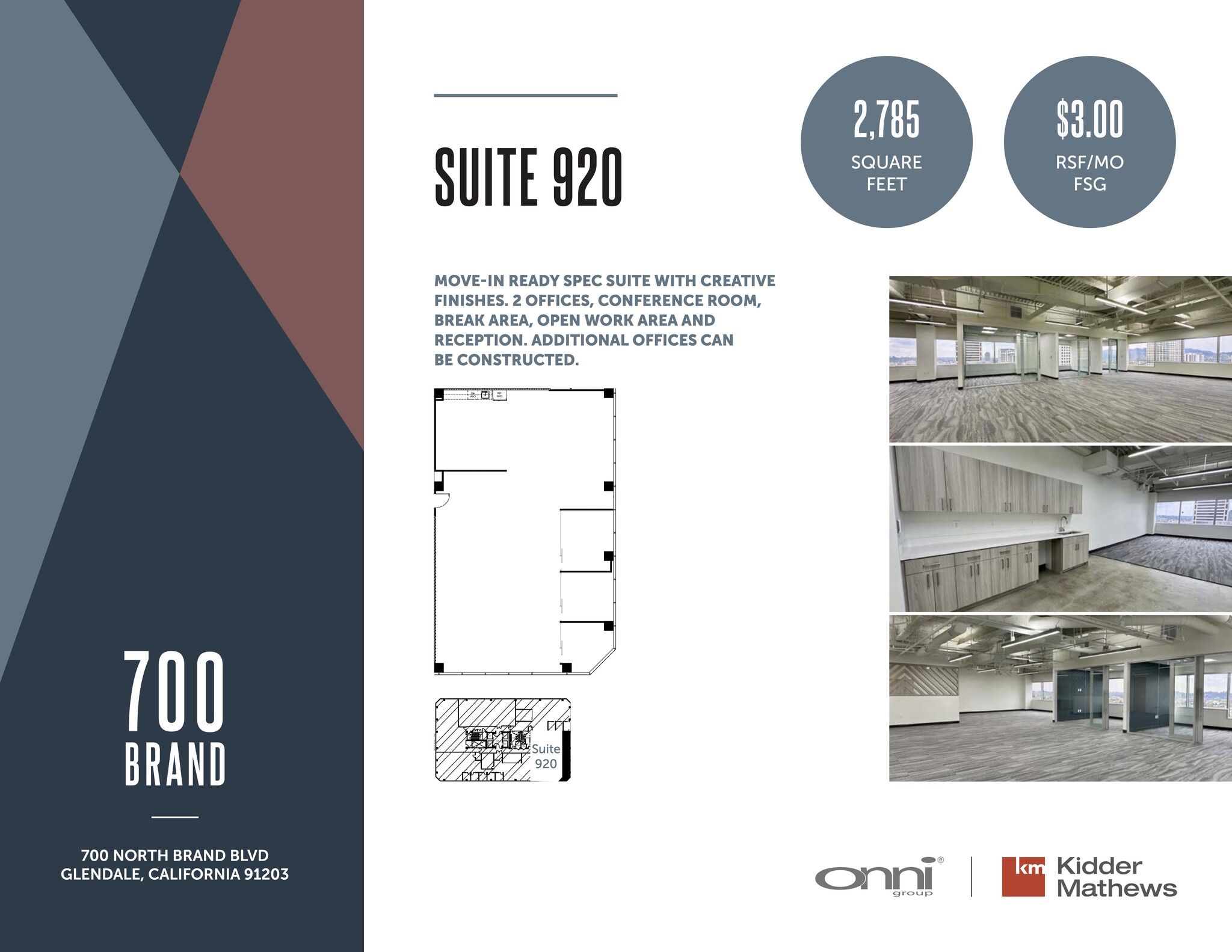 700 N Brand Blvd, Glendale, CA for lease Floor Plan- Image 1 of 5