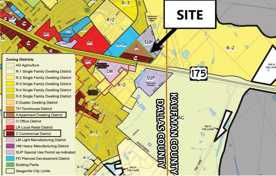 900 N Hwy 175, Seagoville, TX 75159 +/ 34 Acres on US175 in Seagoville, TX