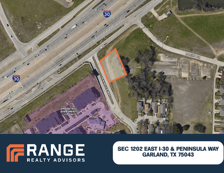 SEC of 1202 East I-30 & Peninsula Way, Garland, TX for sale - Aerial - Image 1 of 1