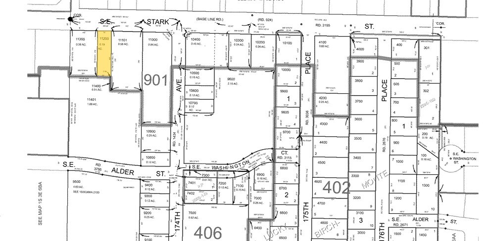 17236 SE Stark St, Portland, OR for sale - Plat Map - Image 1 of 1