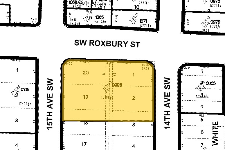 9600 15th Ave SW, Seattle, WA for sale - Plat Map - Image 1 of 1