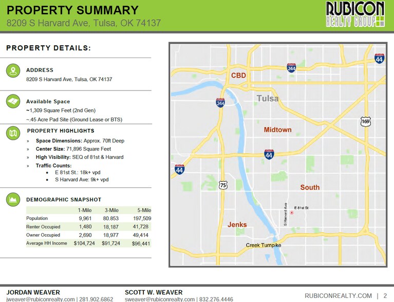8285 S Harvard Ave, Tulsa, OK for lease - Building Photo - Image 3 of 5