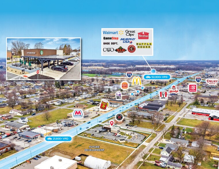 508 Trenton Ave, Findlay, OH 45840 Starbucks