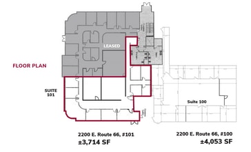 2200 E Route 66, Glendora, CA for lease Floor Plan- Image 1 of 1