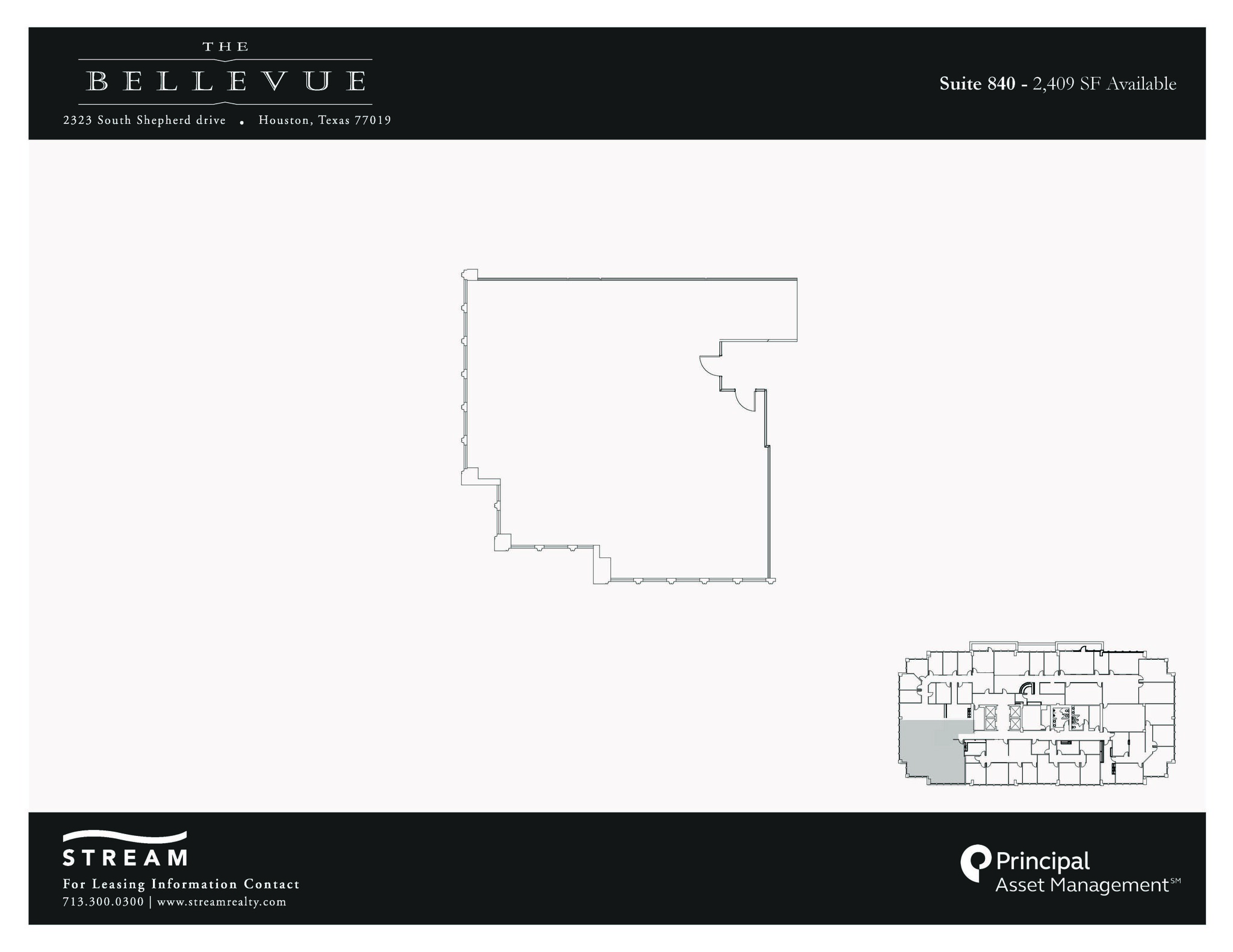 2323 S Shepherd Dr, Houston, TX for lease Floor Plan- Image 1 of 1