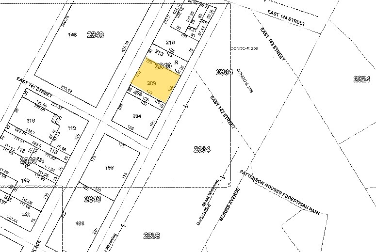 375 Rider Ave, Bronx, NY for sale - Plat Map - Image 1 of 2