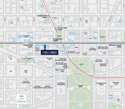 1720 Eye St, Washington, DC - aerial  map view