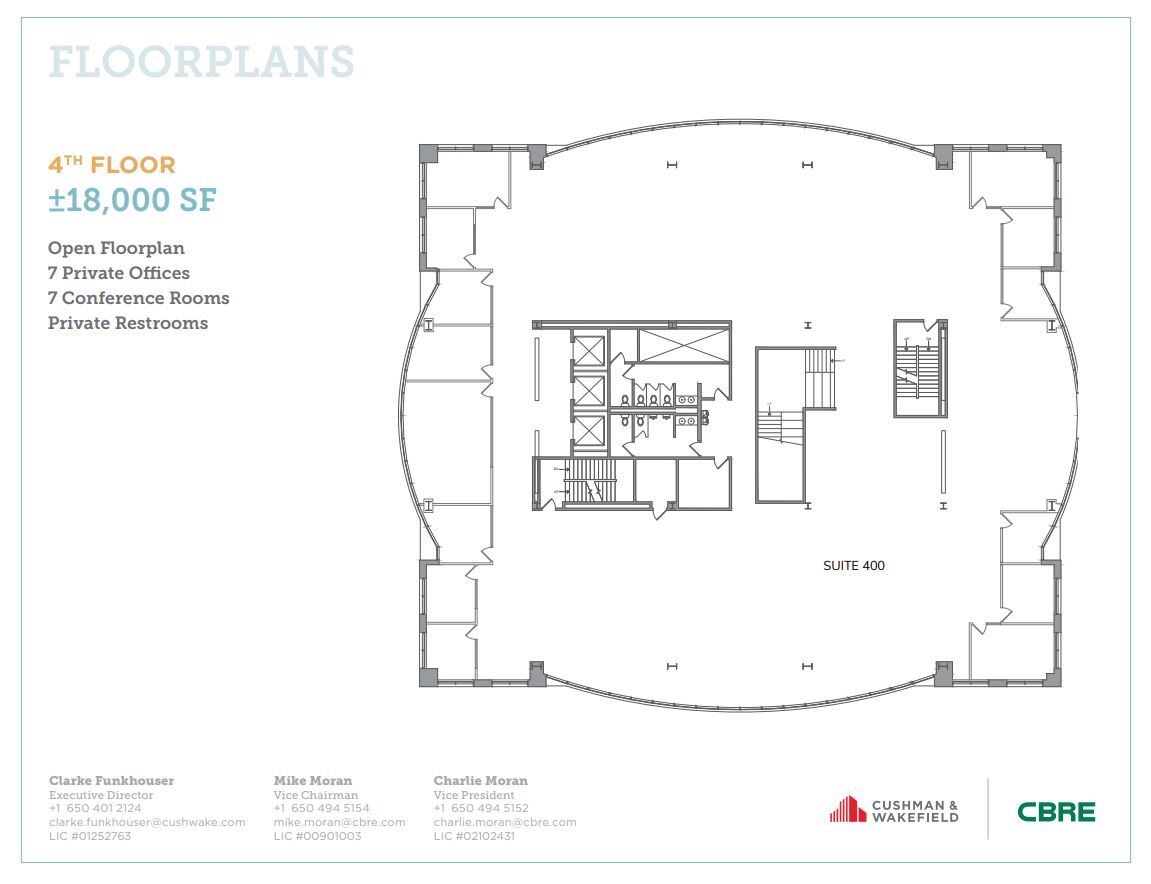 305 Walnut St, Redwood City, CA for lease Floor Plan- Image 1 of 1